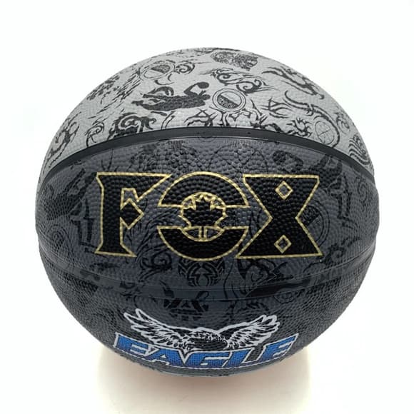 М'яч баскетбольний Fox ball №7 NE-BAS-1027, чорно-сірий
