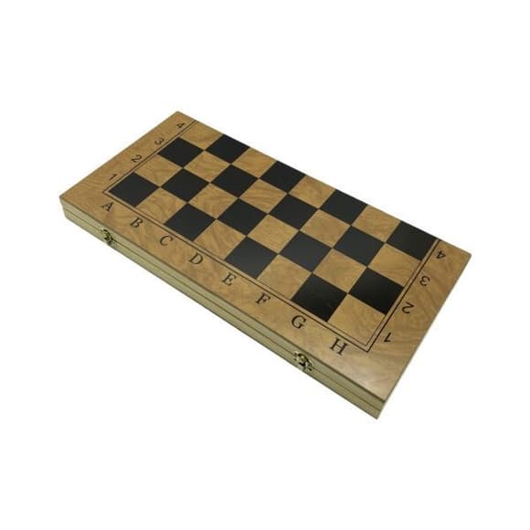 Набор настольных игр "Шахматы 3 в 1" Set3 NE-LG-12 нарды, шашки, шахматная доска 40х40 см