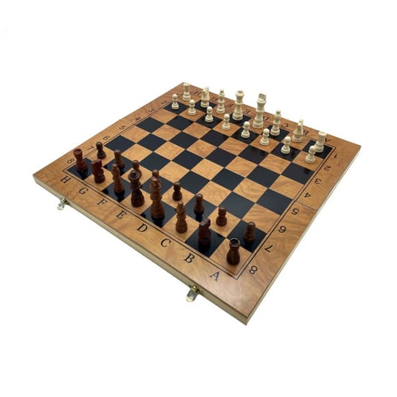 Набор настольных игр "Шахматы, нарды, шашки 3 в 1" Set 3 NE-LG-6 игровая платформа 30х30 см