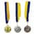 Набір(комплект) медалей № 1 NE-LG-M123, 1, 2, 3 місце зі стрічками