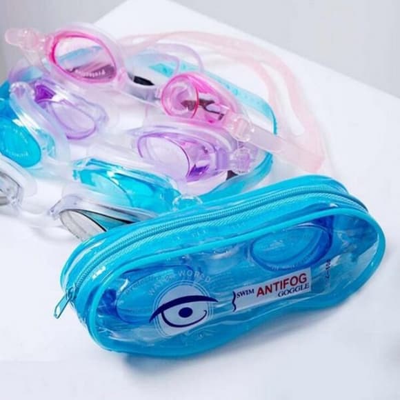 Очки для плавания детские/подростковые Swim Goggles NE-PL-600-B, синие