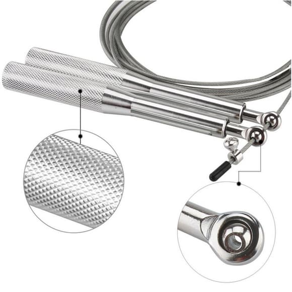 Скакалка cкоростная для кроссфита "Blow" NE-BL-4790 черная 3 м