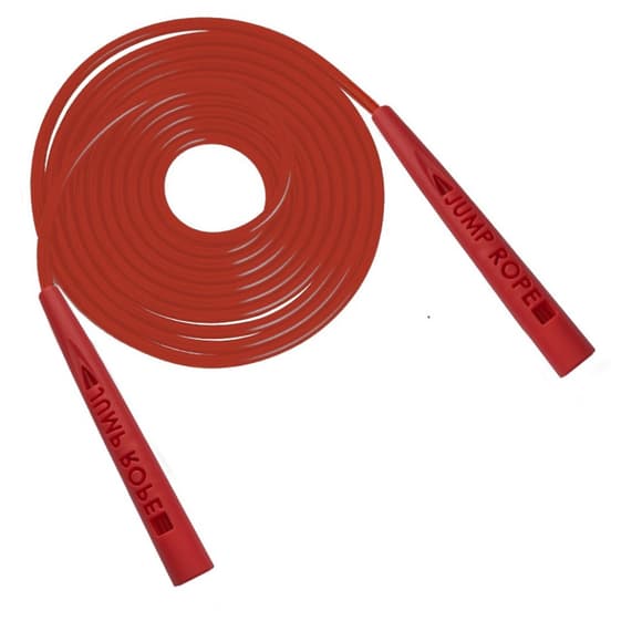 Скакалка регулируемая для фитнеса, кроссфита, бокса Jump NE-LG-3567R, красная