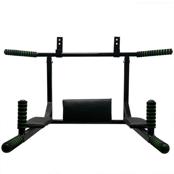 Турнік-бруси настінний "Iron" NE-TR-3B 3 в 1 з м'якими ручками чорний