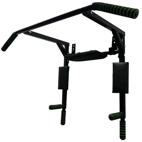 Турнік-бруси настінний "Iron" NE-TR-3B 3 в 1 з м'якими ручками чорний