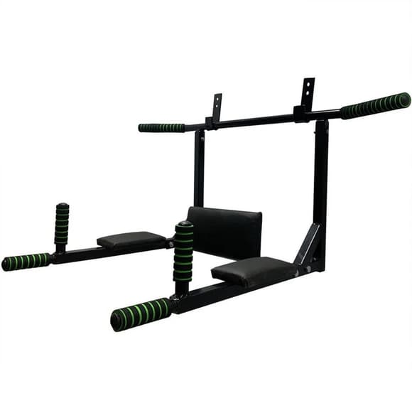 Турнік-бруси настінний "Iron" NE-TR-3B 3 в 1 з м'якими ручками чорний