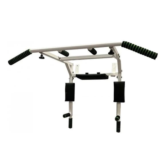 Турник-брусья настенный Iron 4 в 1 с мягкими ручками белый NE-TR-4W