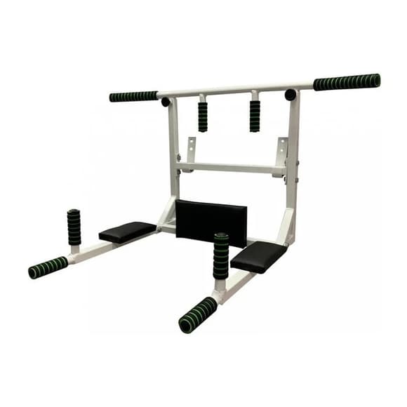 Турник-брусья настенный Iron 4 в 1 с мягкими ручками белый NE-TR-4W