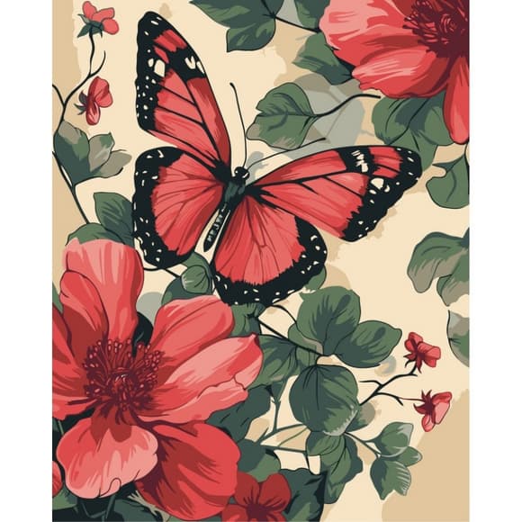 Картина за номерами "З квітки на квітку" 13150-AC 40х50 см                                                     