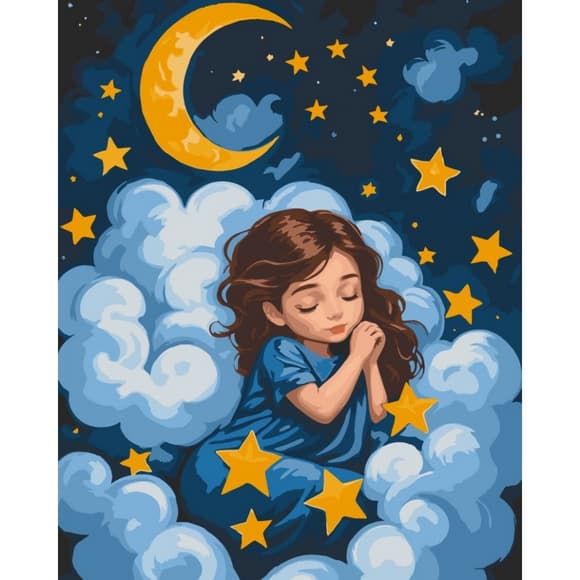 Картина за номерами "Спляче янголятко" 15589-AC 40х50 см                                                       