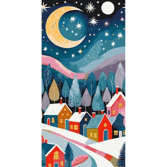 Картина за номерами "Зоряний затишок" 11064-AC 40х80 см                                                        