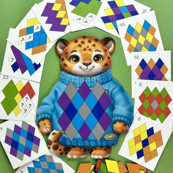 Развивающий пазл-вкладыш "Гепард" (ПСД289) PSD289