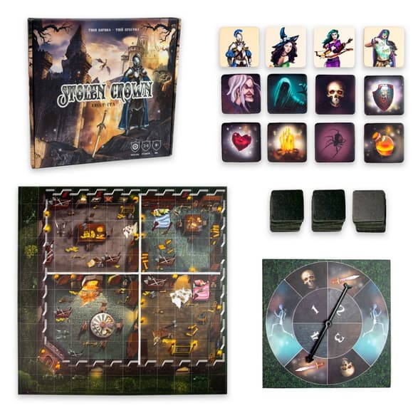 Настольная игра Stolen Crown 30811 рулетка со стрелкой, игровое поле