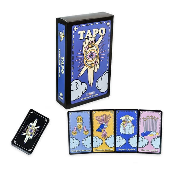 Гадальные карты Таро 30482 карта со ссылкой на инструкцию 78 штук