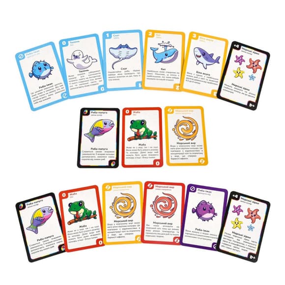 Карткова гра "УНА морські друзі" 30449 українською мовою 108 карток
