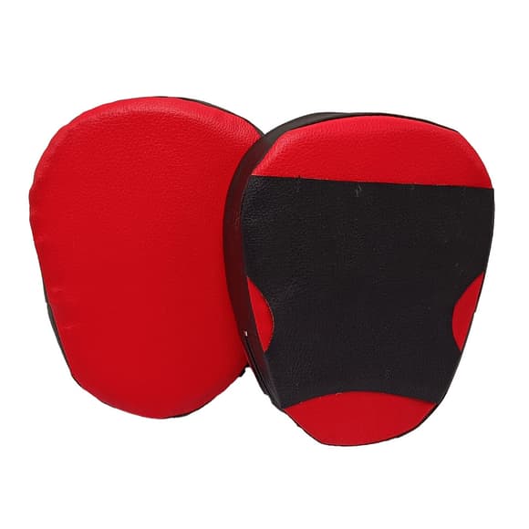 Детские боксерские Лапы 2088, 2 штуки, черно-красные