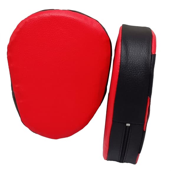 Детские боксерские Лапы 2088, 2 штуки, черно-красные