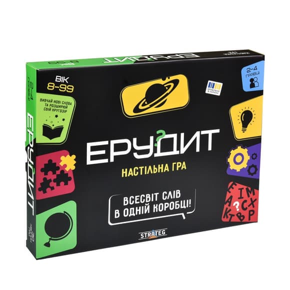 Настільна гра “Ерудит” 30451 ігрове поле, набір фішок-літер