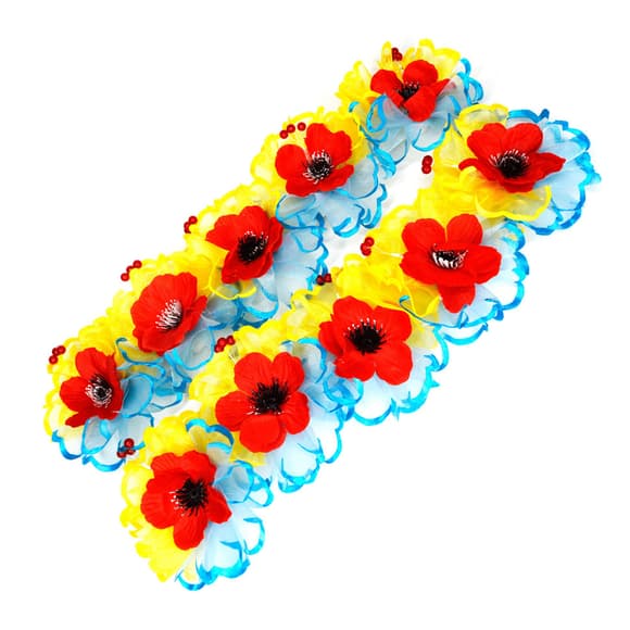 Детская резинка для волос "Маки" 0108-383