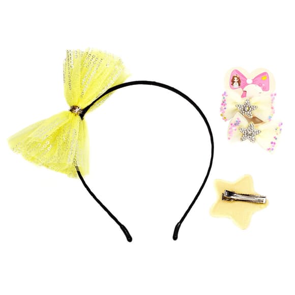 Детский набор "Принцесса" 0105-036-6 обруч, резинка, зажим