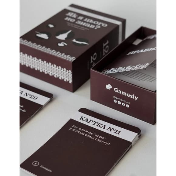 Карткова гра "Як я цього не знав? Military Edition" 290124, 110 карток                                             