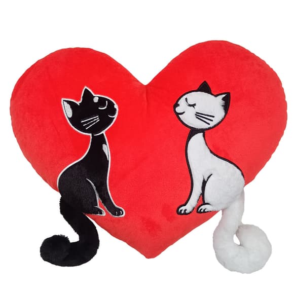 Подушка декор ативна "Котики день та ніч" FWPCATSDAYNIG25RD