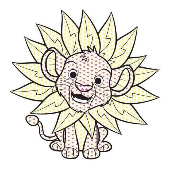 Раскраска детская Цветной буль Disney "Малыш. Король Лев" Ранок 1370008