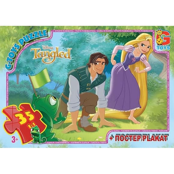 Детский пазл "Рапунцель" TA012 плакат 35 элементов