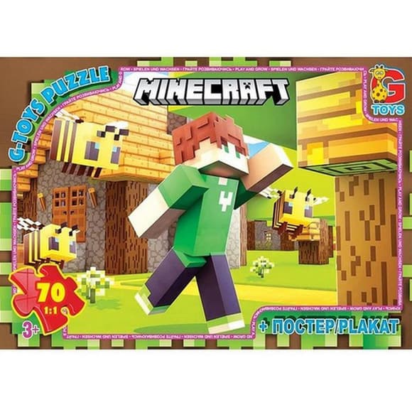 Детский пазл "Minecraft" MC800 плакат 70 элементов