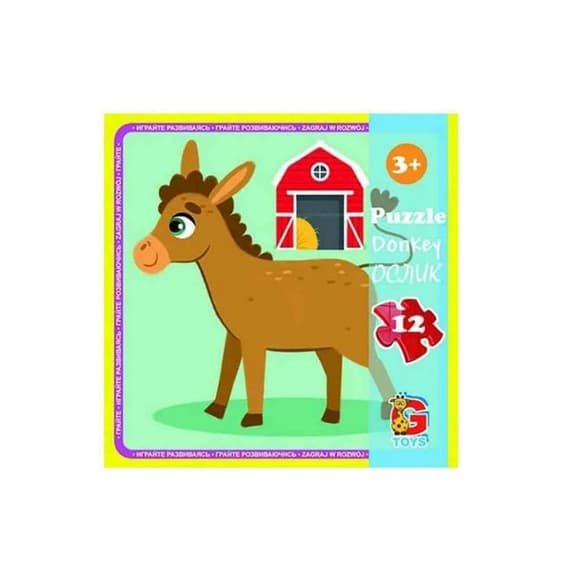 Дитячий пазл "Ферма" LA01, 12 елементів