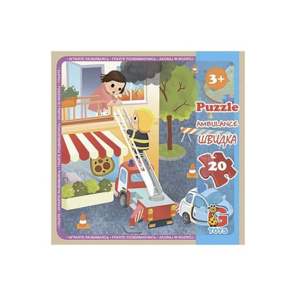 Детский пазл "Транспорт" LT09, 20 элементов