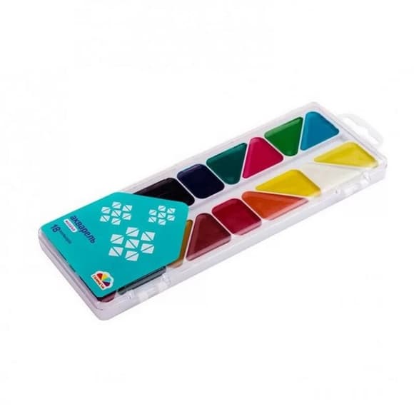 Акварельні фа рби 300104, 18 кольорів