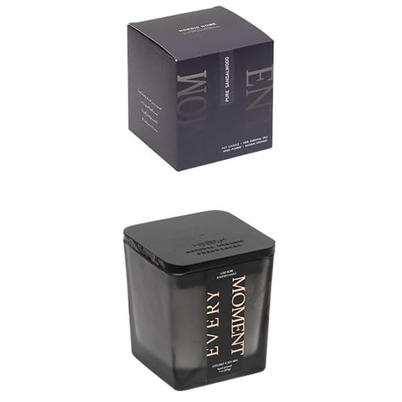 Ароматическая свеча "Love home" AXW2027-1(Pure Sandalwood) в стеклянном стакане с крышечкой 