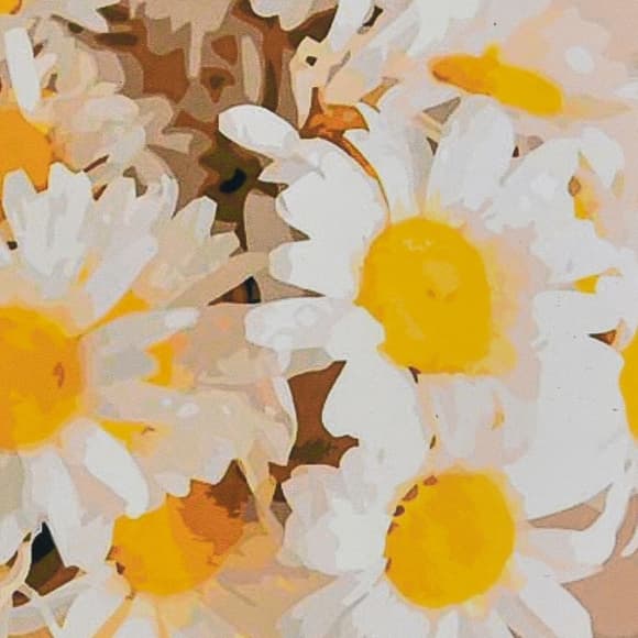 Алмазна мозаїка "Букет ромашок" HEE16304 30х30 см