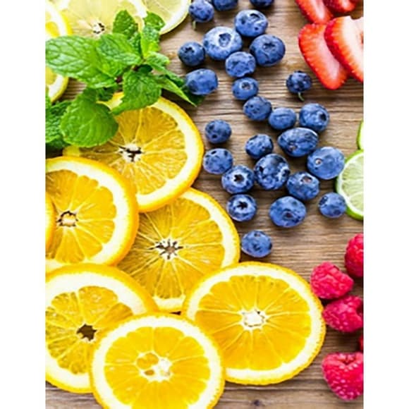 Алмазная мозаика "Фруктовое ассорти" JSFH85883 без подрамника 40х50 см