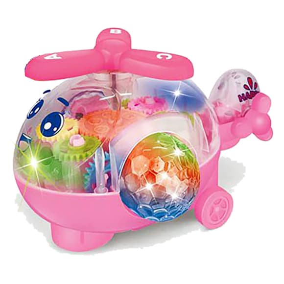 УЦЕНКА!!! Вертолет музыкальный Bambi QF05-1(Pink)-UC со светом и звуком