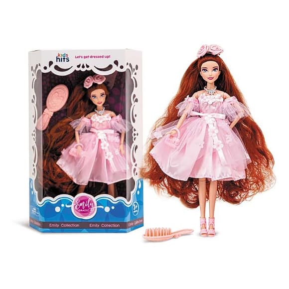 УЦЕНКА!!! Детская игрушечная Кукла "Emily Romantic" Kids Hits KH23/006-UC с расческой