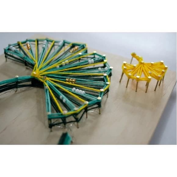 Набор стринг-арт "Малахитовый танец" ABC-029 деревянная основа