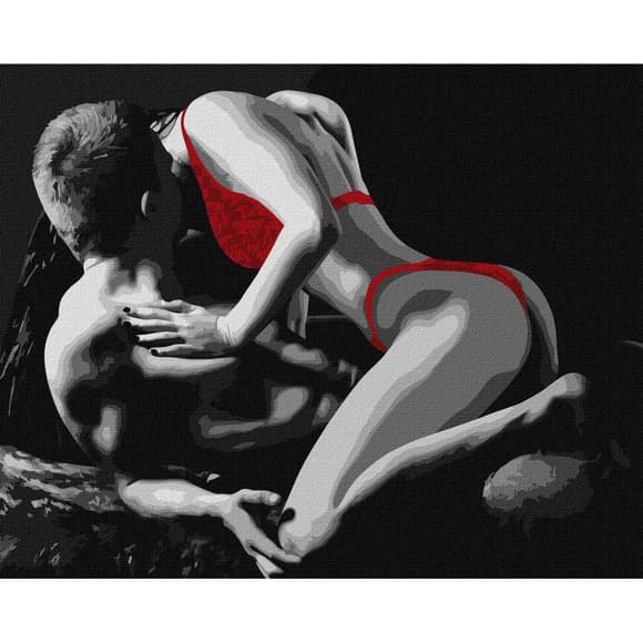 Картина за номерами "Червона спокуса" Ідейка KHO8519 40х50 см                                     