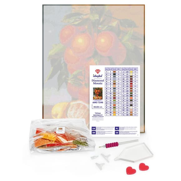 Алмазна мозаїка "Бузковий аромат" Ідейка AMO8125 40х50 см                                       