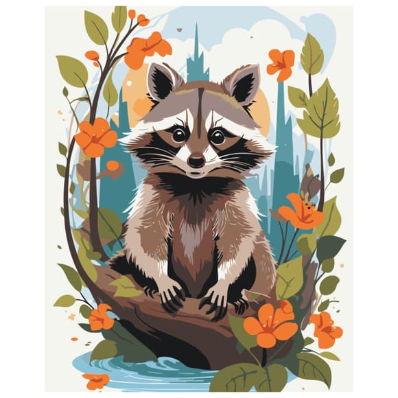 Картина за номерами "Забавний полоскунчик" 11596-AC 40х50 см