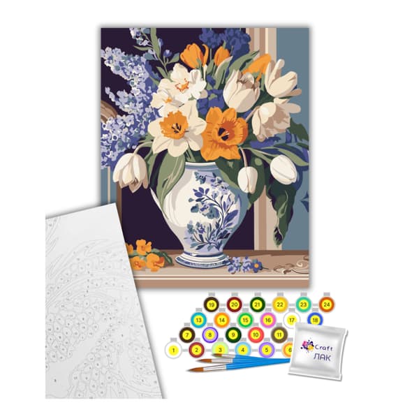 Картина по номерам "Весенние цветы" 13154-AC 40х50 см