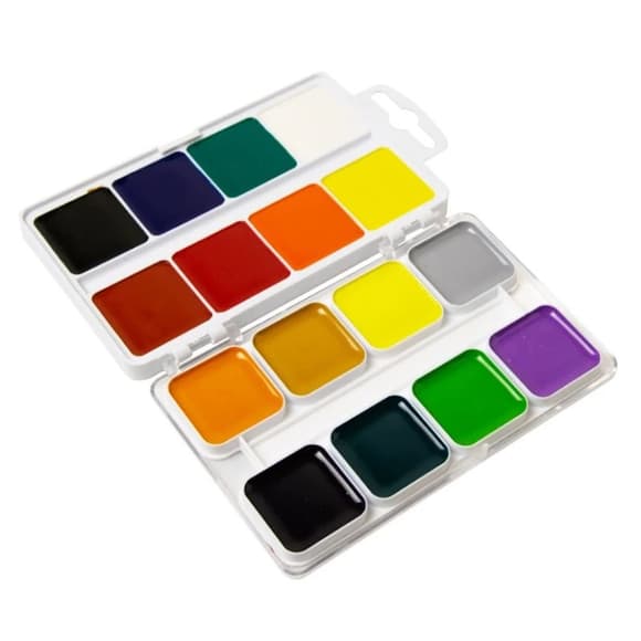 Акварельні фарби медові 7C11603, 16 кольорів