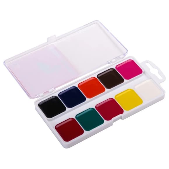 Акварельні фарби "Захоплення" 200104, 10 кольорів