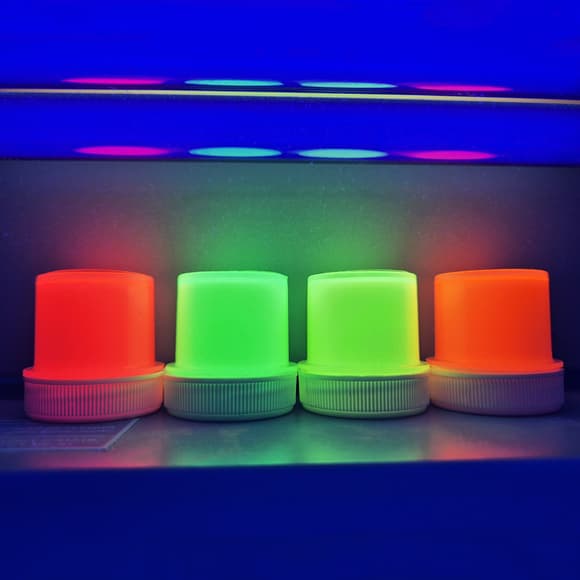 Акрилові фарби флуоресцентні "Творчість" 400506, 12 кольорів  по 10 мл