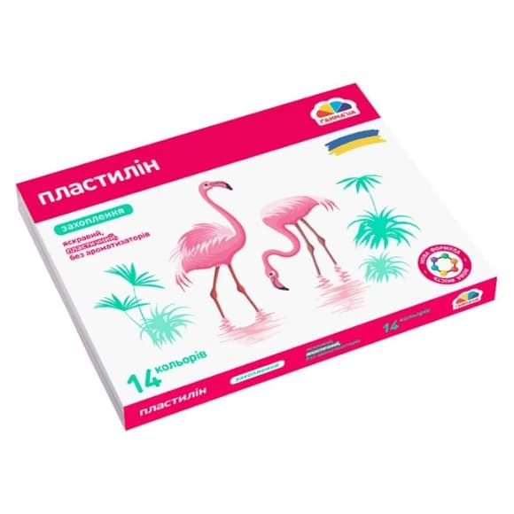 Набор для лепки пластилин "Увлечение" 200313, 14 цветов