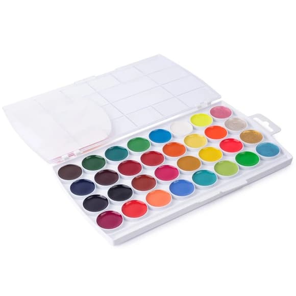 Акварельные краски "Творчество без границ" 400126, 32 цвета