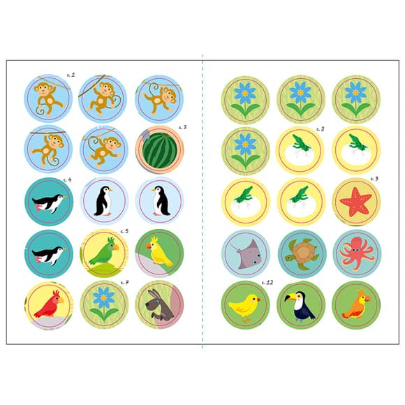 Книга з наклейками Малюк Киць-Киць "Зоопарк" 1841003, 12 сторінок