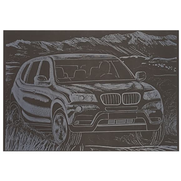 Гравюра А5 "Джип-1" ГрА5с-32 економ варіант у пакеті 21 х 14,8 см