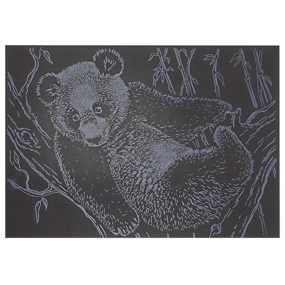 Гравюра А5 "Панда" ГрА5с-21 економ-варіант у пакеті 21 х 14,8 см
